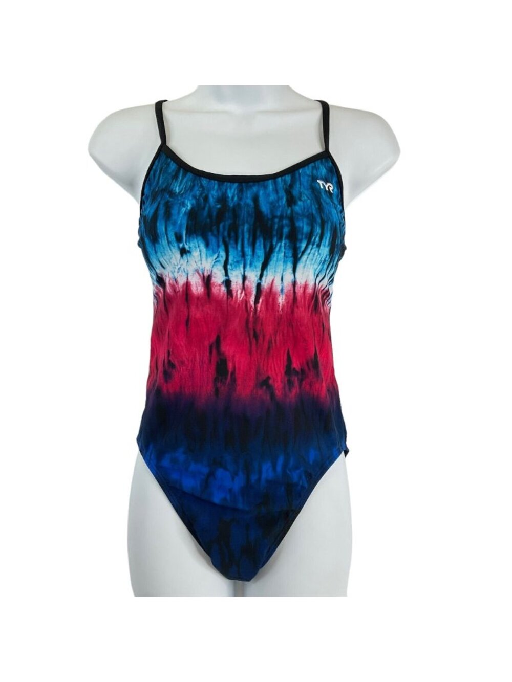 TYR Swimsuit Women's Sz 34 Multicolor Diffusion Trinity Fit Cutout $65 Nwt